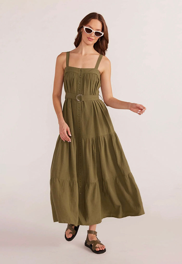 MINKPINK Amara Tiered Midi Dress