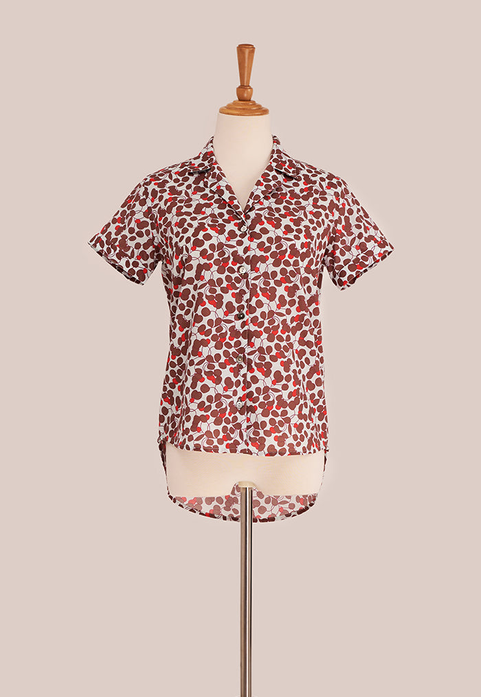 Nala Classic Ladies Shirt - Petals Bitter Sweet
