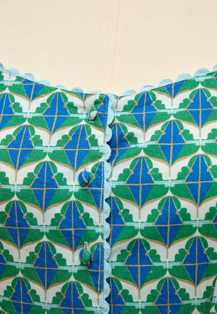Nala Farah's Bestest Dress - Diamond & Flower Blue