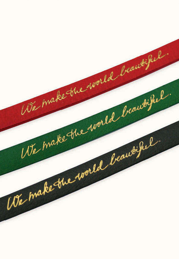 Nala Leather Bow Belt- Dark Green