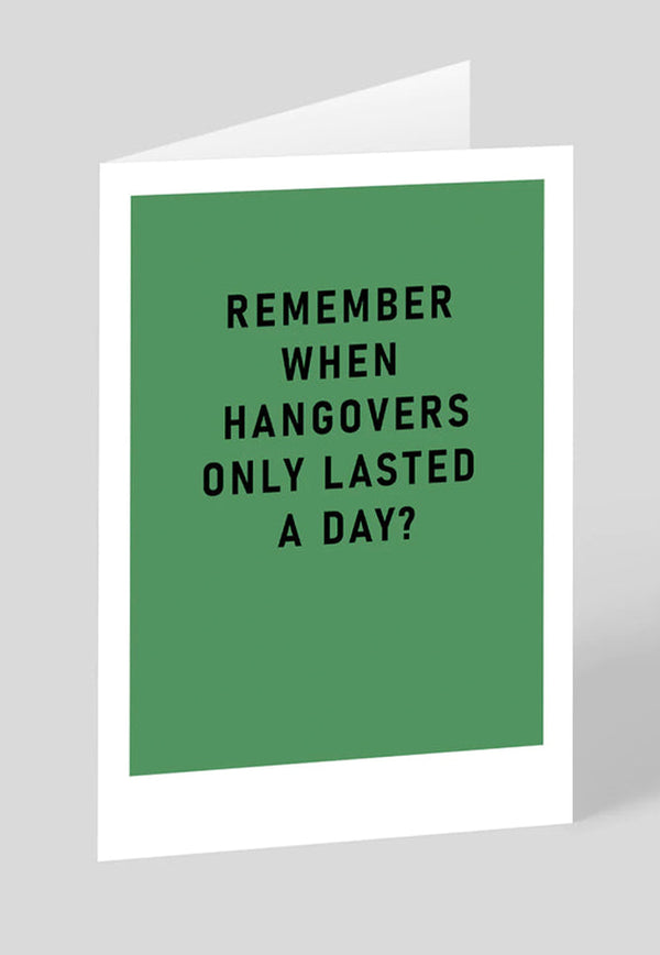 Ohh Deer Greeting Card - Remember Hangovers