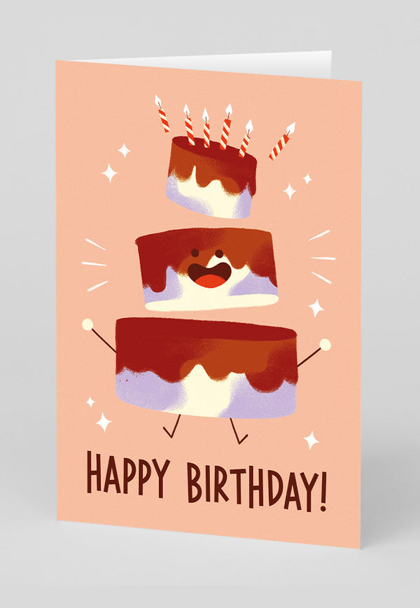 Ohh Deer Greeting Card - Happy Birthday Cake