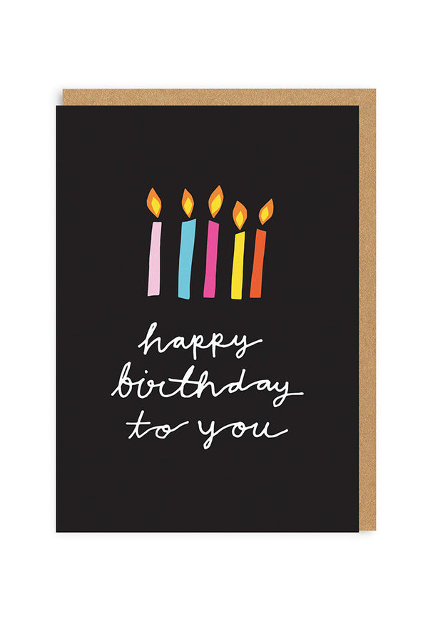Ohh Deer Greeting Card - Happy Birthday To You Candles