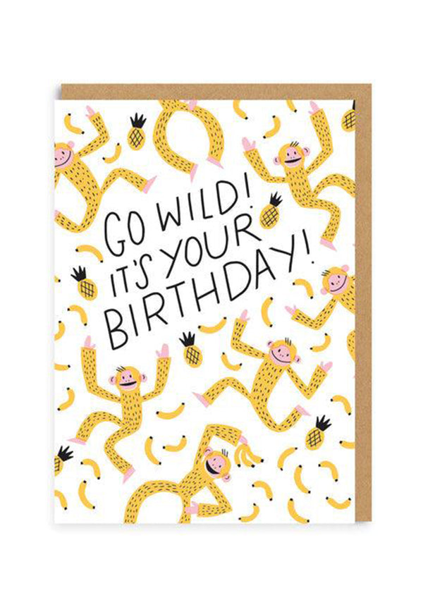 Ohh Deer Greeting Card - Go Wild Birthday Monkey