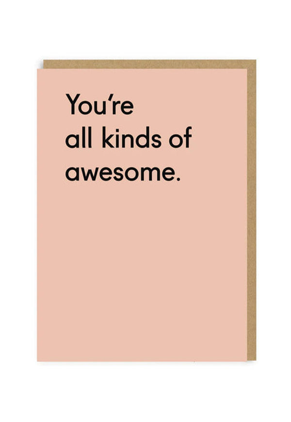 Ohh Deer Greeting Card - You're All Kinds Of Awesome