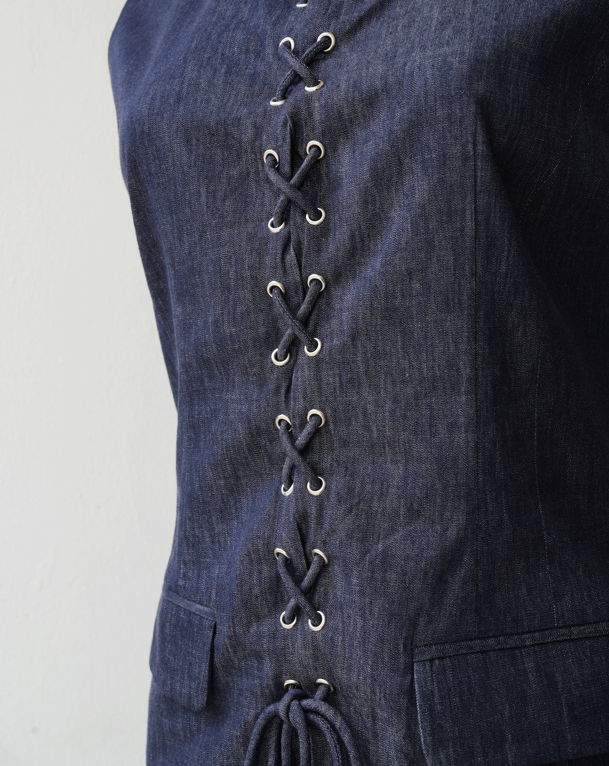 Thryfted Rye Tailored Eyelet Vest Top