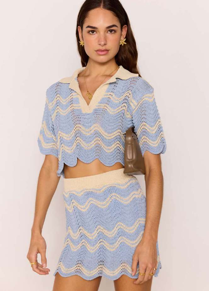 MINKPINK Solange Knit Mini Skirt