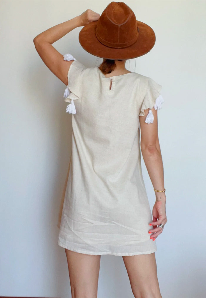BaeBeeBoo Vera A-Line Tassel Mini Dress
