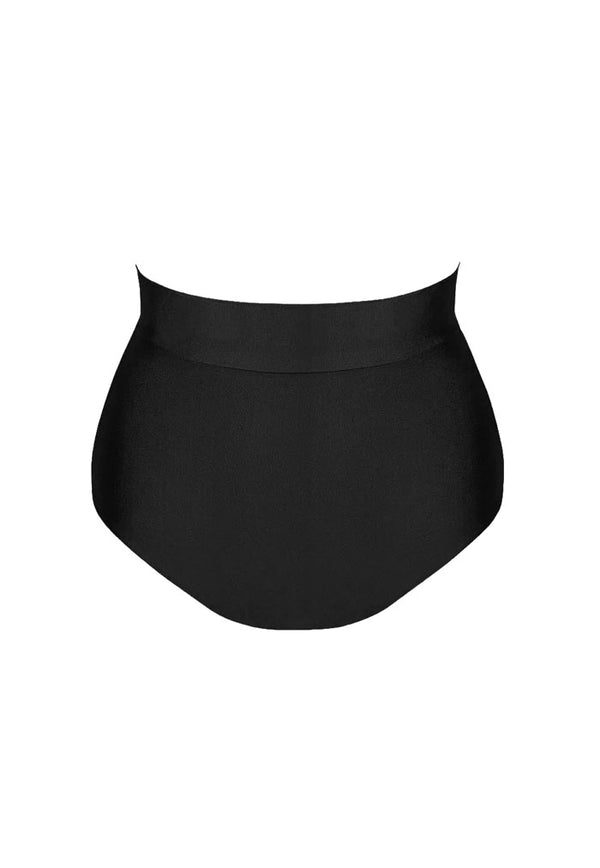 HÁI Hai-Waist Bikini Bottom - Onyx Black