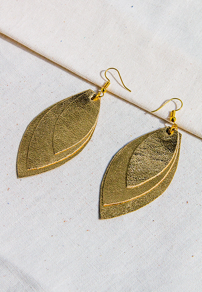 Just Gaya's Triple Petal Hook Earrings