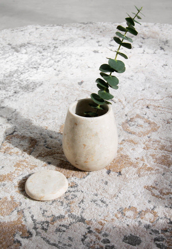 stillgoods Ecru Jar - Cream Marble