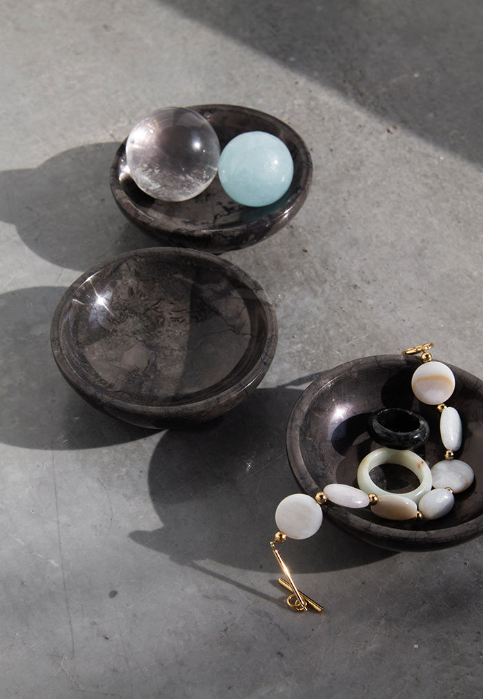 stillgoods Luna Catch-All Ring Dish - Black Marble