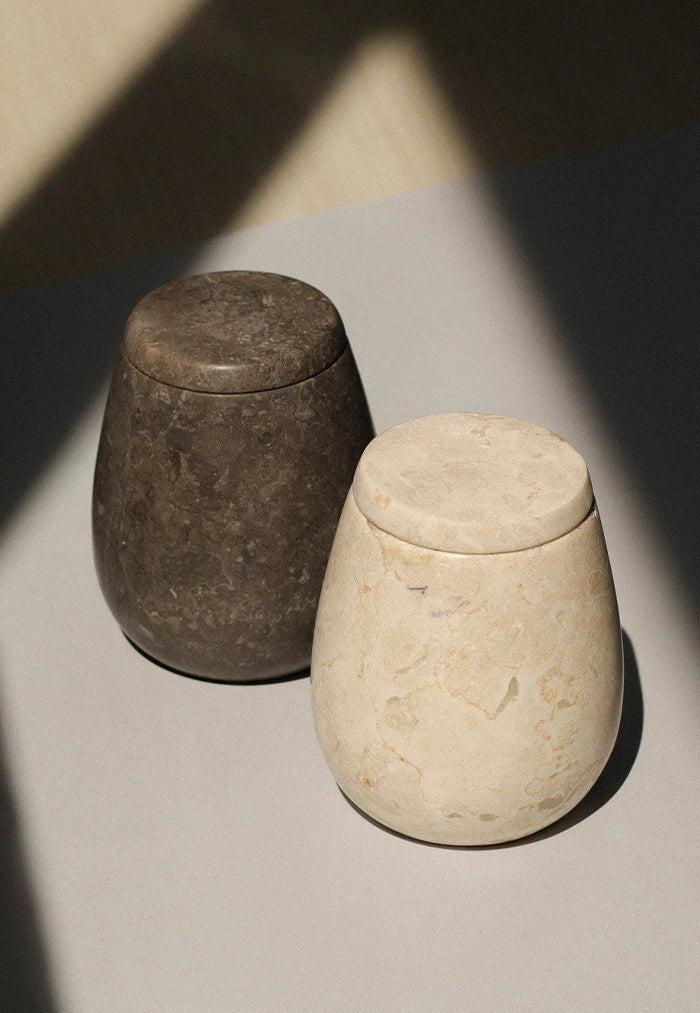 stillgoods Ecru Jar - Cream Marble