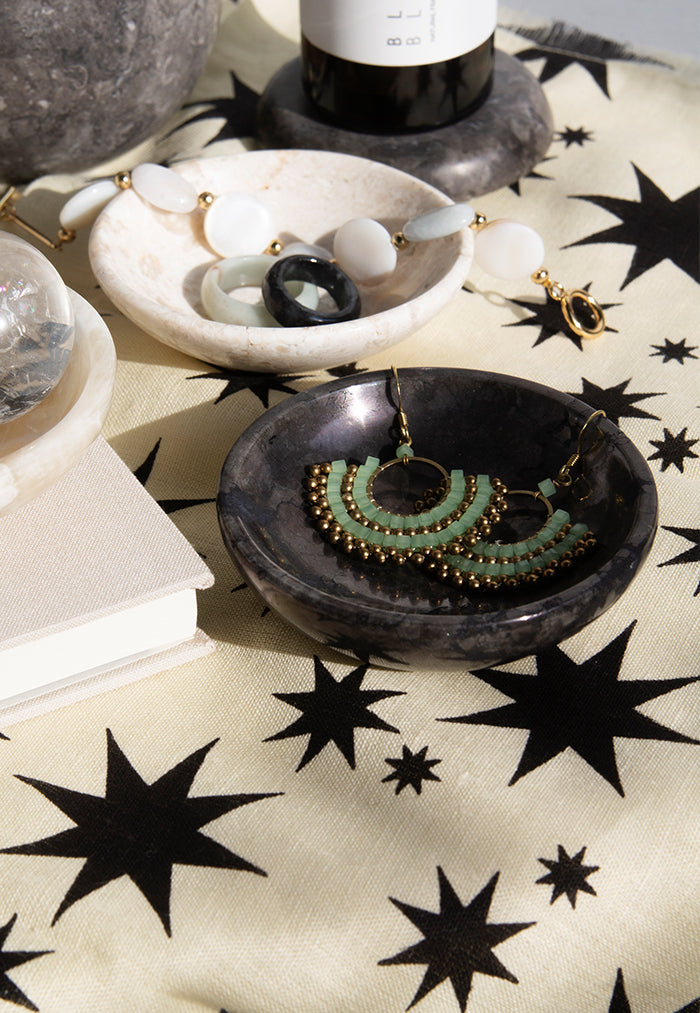 stillgoods Luna Catch-All Ring Dish - Black Marble