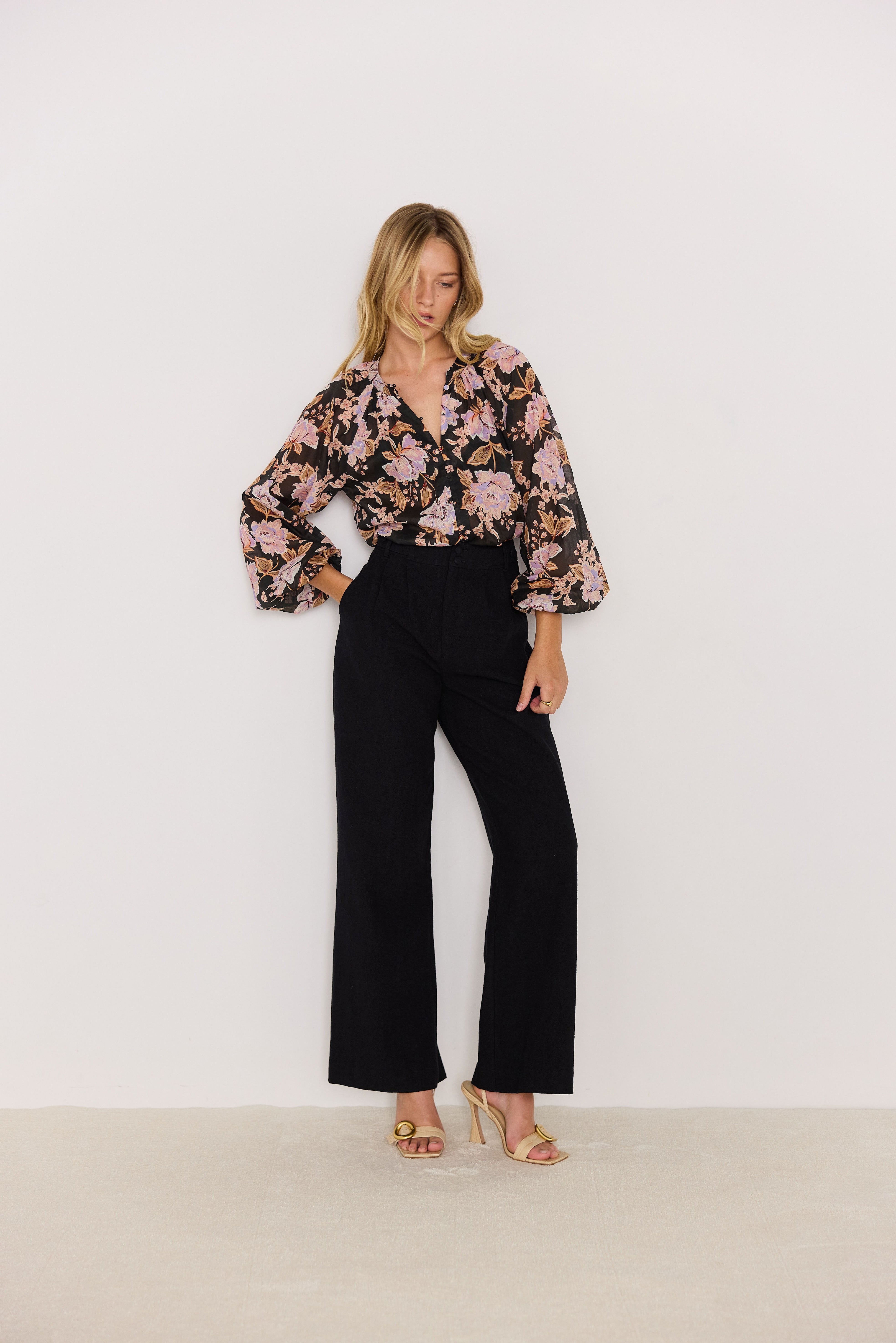 MINKPINK Willow Floral Blouse