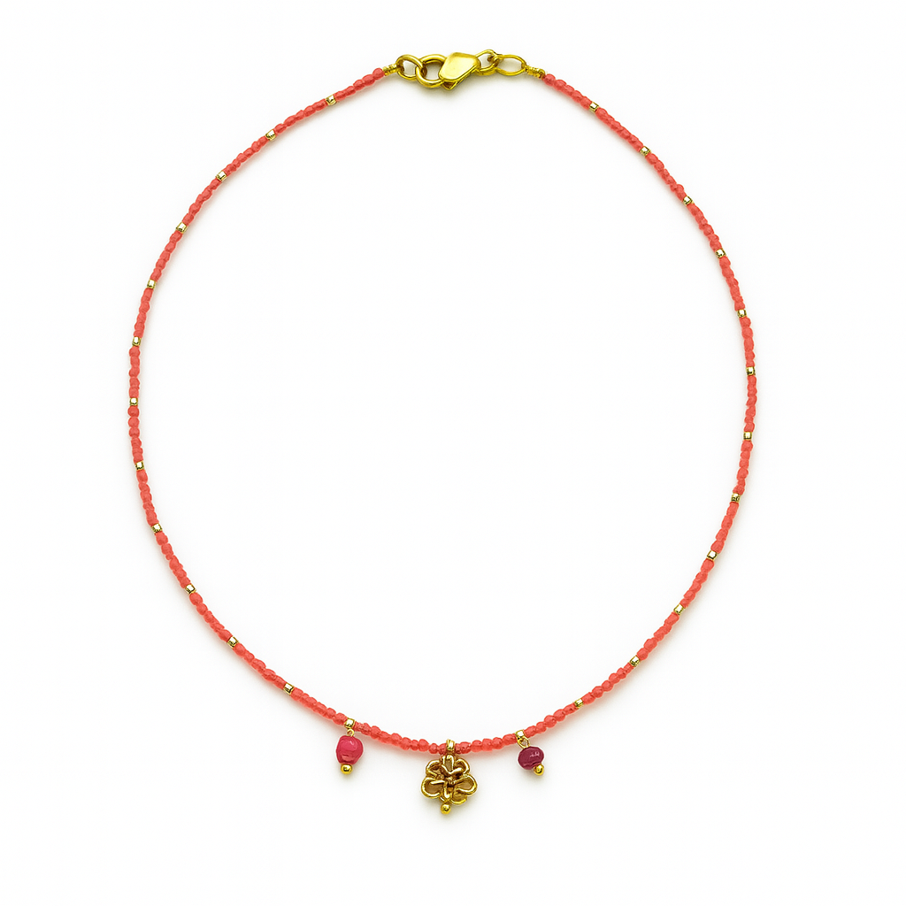 Envet Flora Necklace - Pink