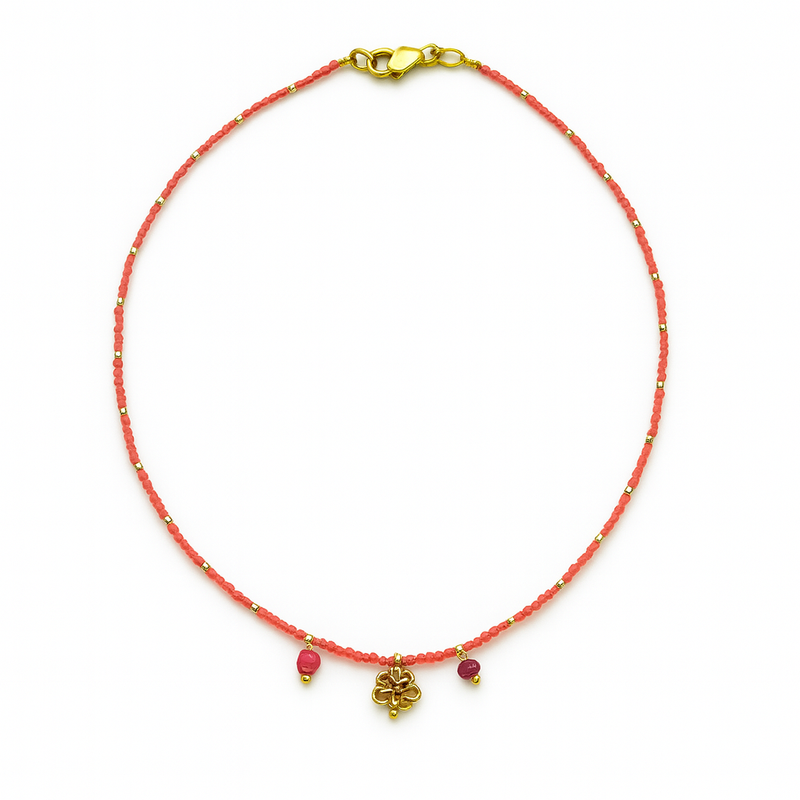 Envet Flora Necklace - Pink