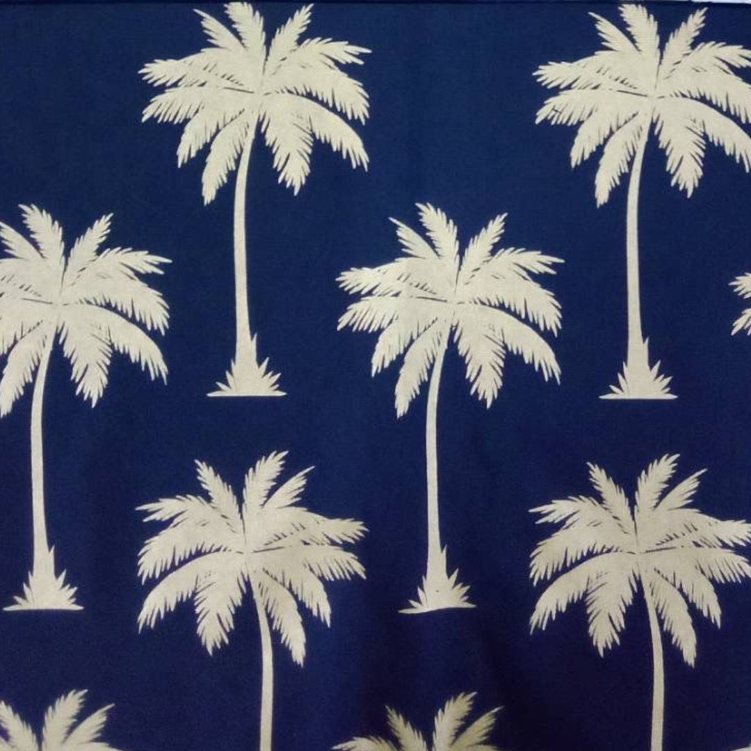 Palms & Pineapples Palm Tree Tote Bag - Navy