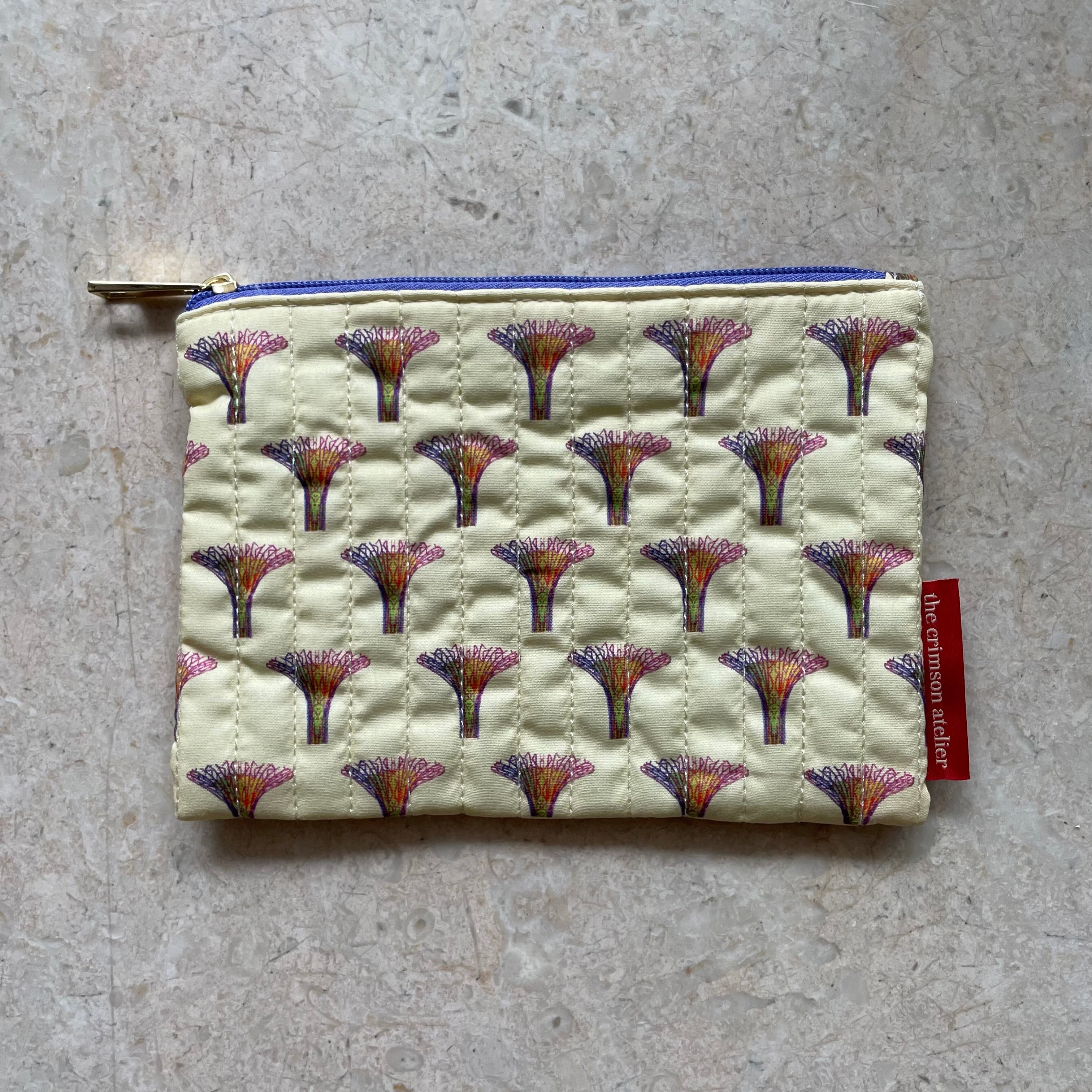 The Crimson Atelier Supertrees Quilt Pouch - Yellow