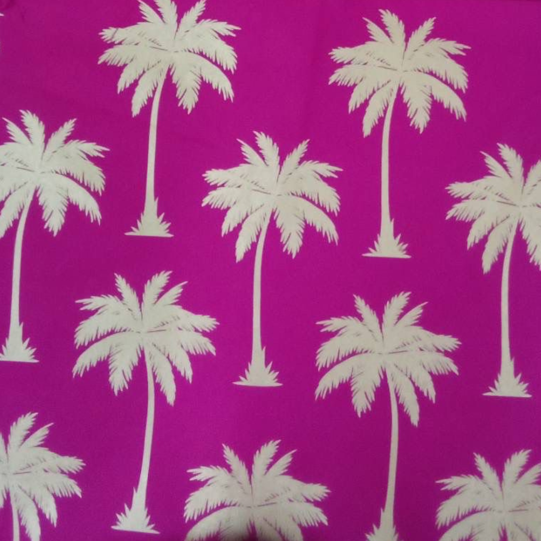 Palms & Pineapples Palm Tree Tote Bag - Hot Pink
