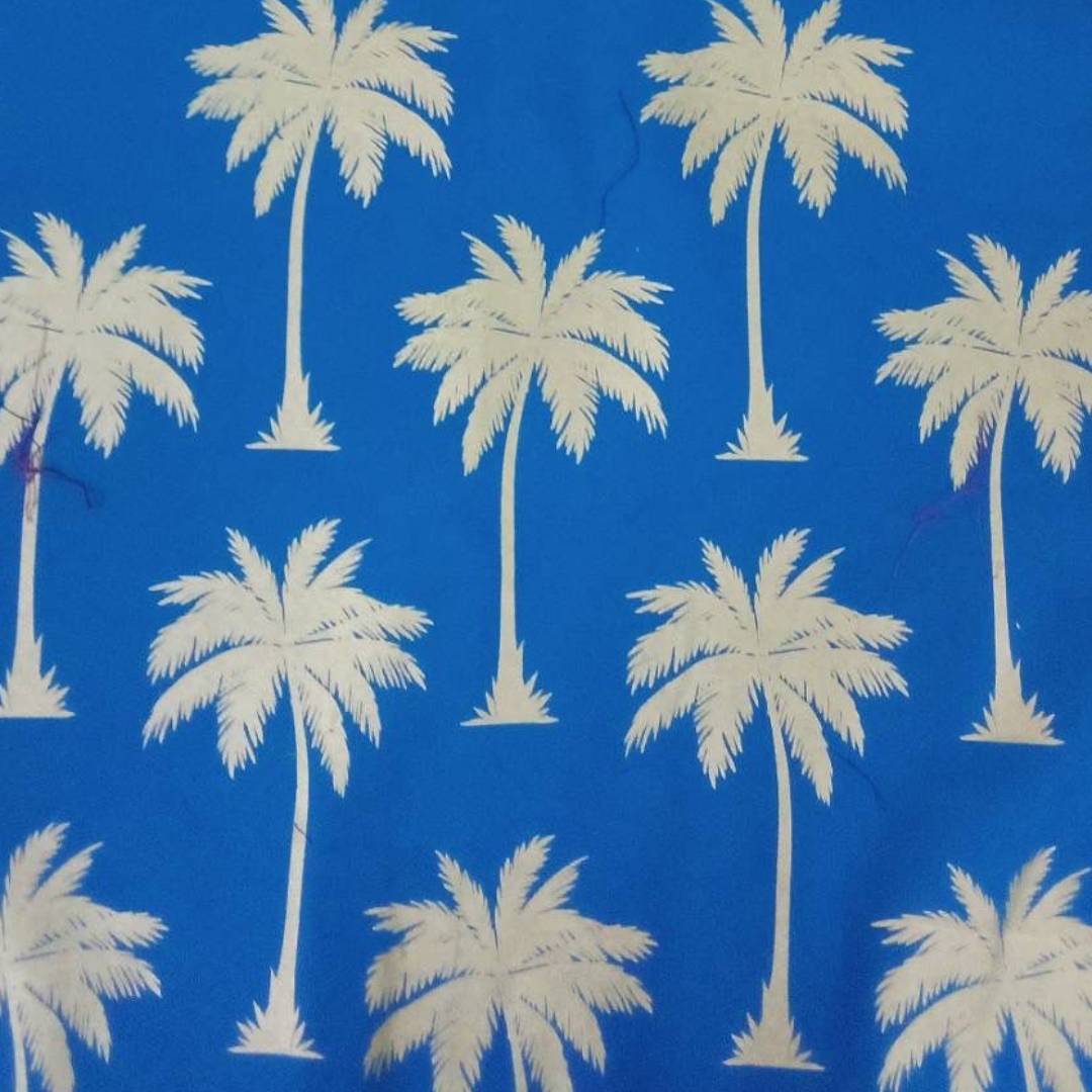 Palms & Pineapples Palm Tree Tote Bag - Blue
