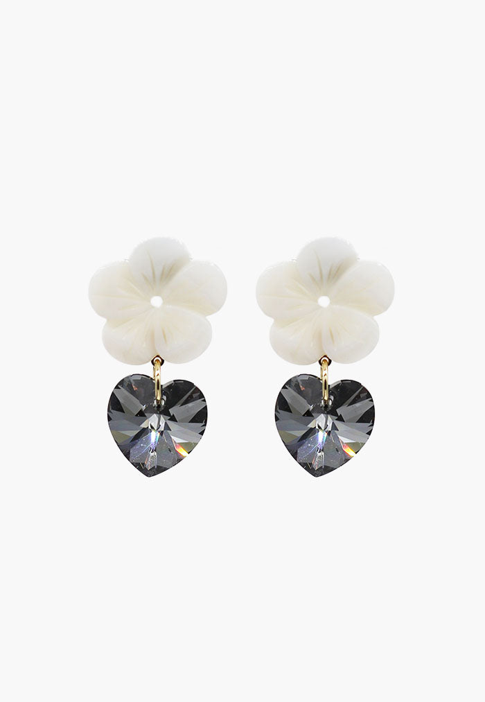 THREEONETWOFIVE Blossom Heart Earrings