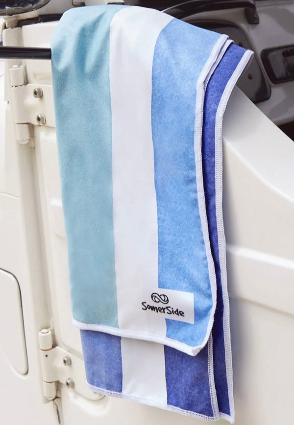 SomerSide Beach Towel Tall - Bondi Blue