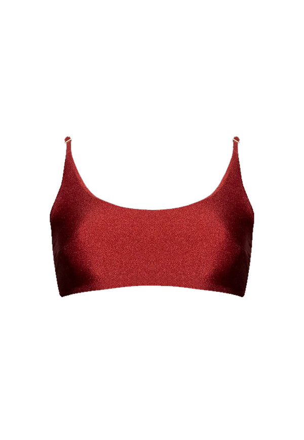 HÁI Classic Cami Bikini Top - Garnet Red