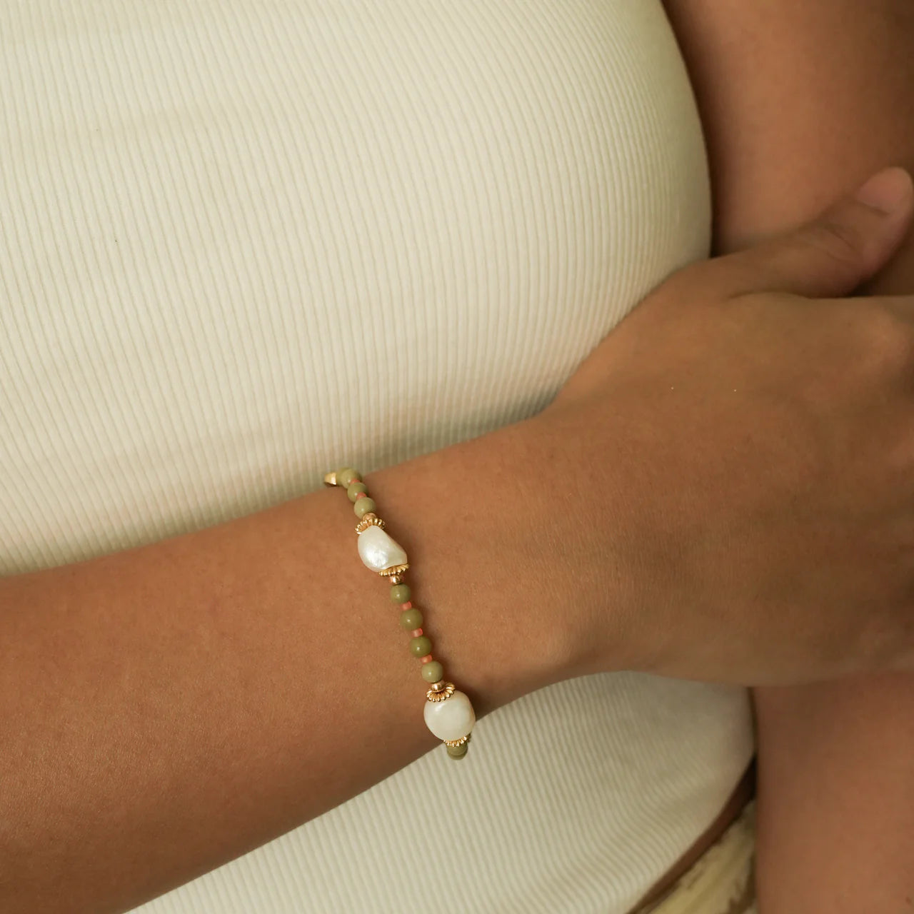 Envet Beaded Bracelet - Olivy
