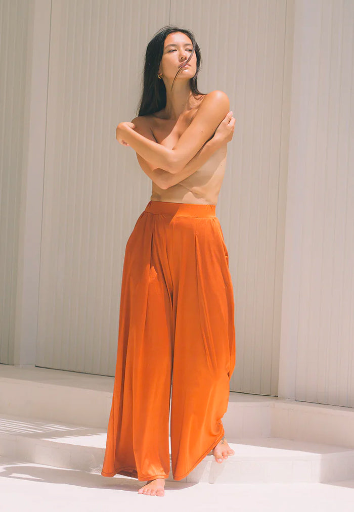 HÁI Poolside Palazzo Pants - Peruvian Amber