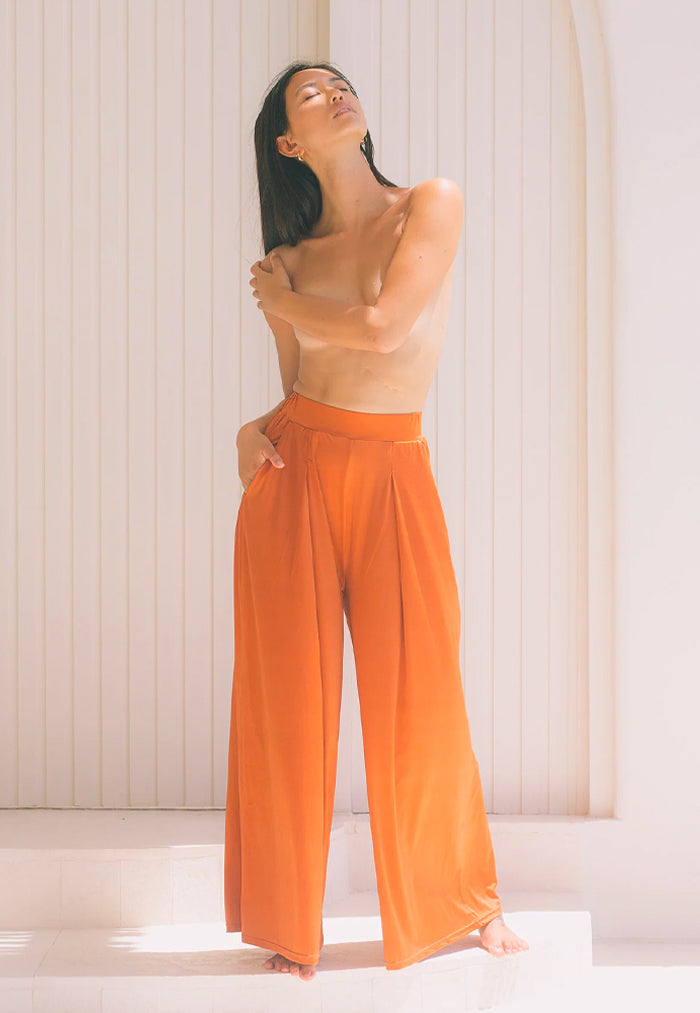 HÁI Poolside Palazzo Pants - Peruvian Amber