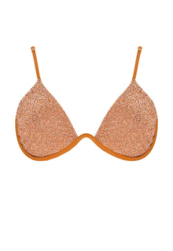 HÁI W-shaped Underwire Bikini Top - Light Copper