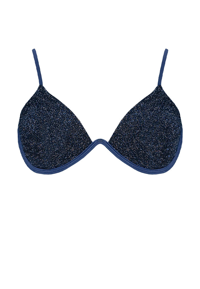 HÁI W-shaped Underwire Bikini Top - Navy