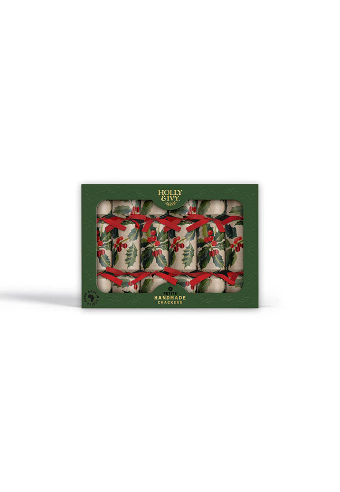 Holly & Ivy Handmade Christmas Crackers - Petite