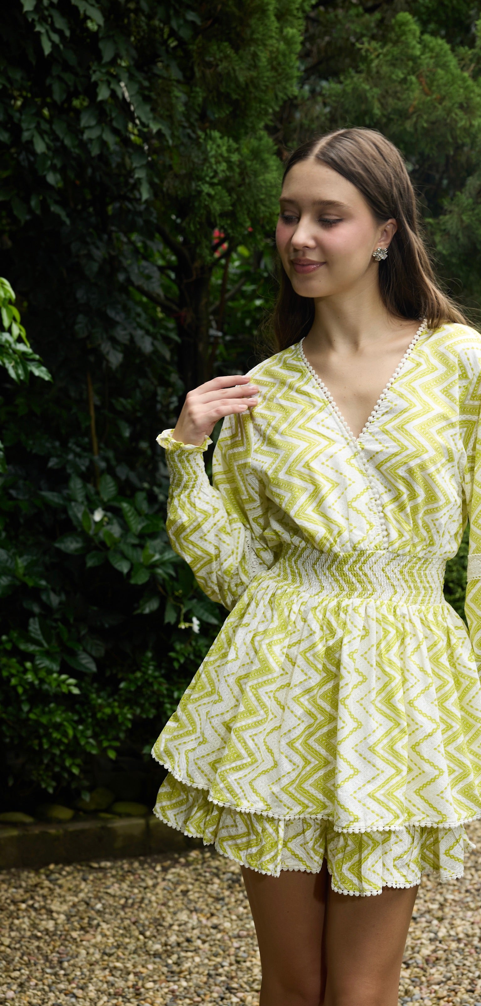 Apostrophe The Label St. Barth Smock Dress - Lime