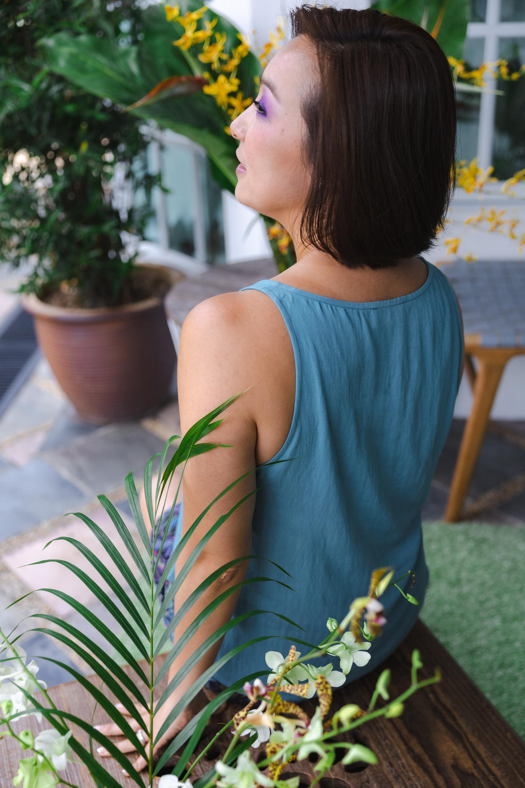 Junglesuit The Look Top - Mandrill Turquoise