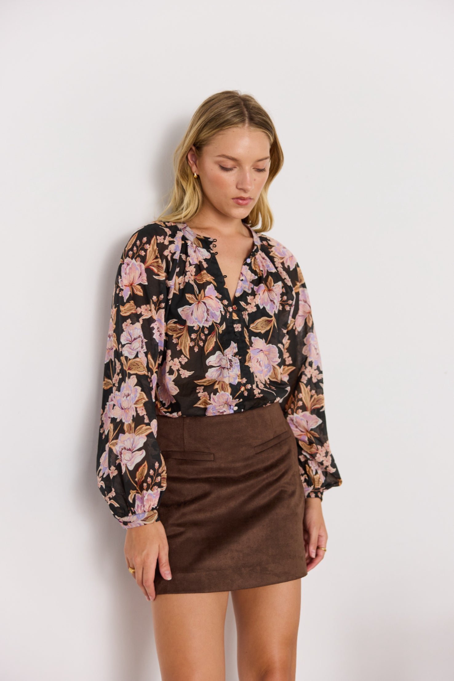 MINKPINK Willow Floral Blouse