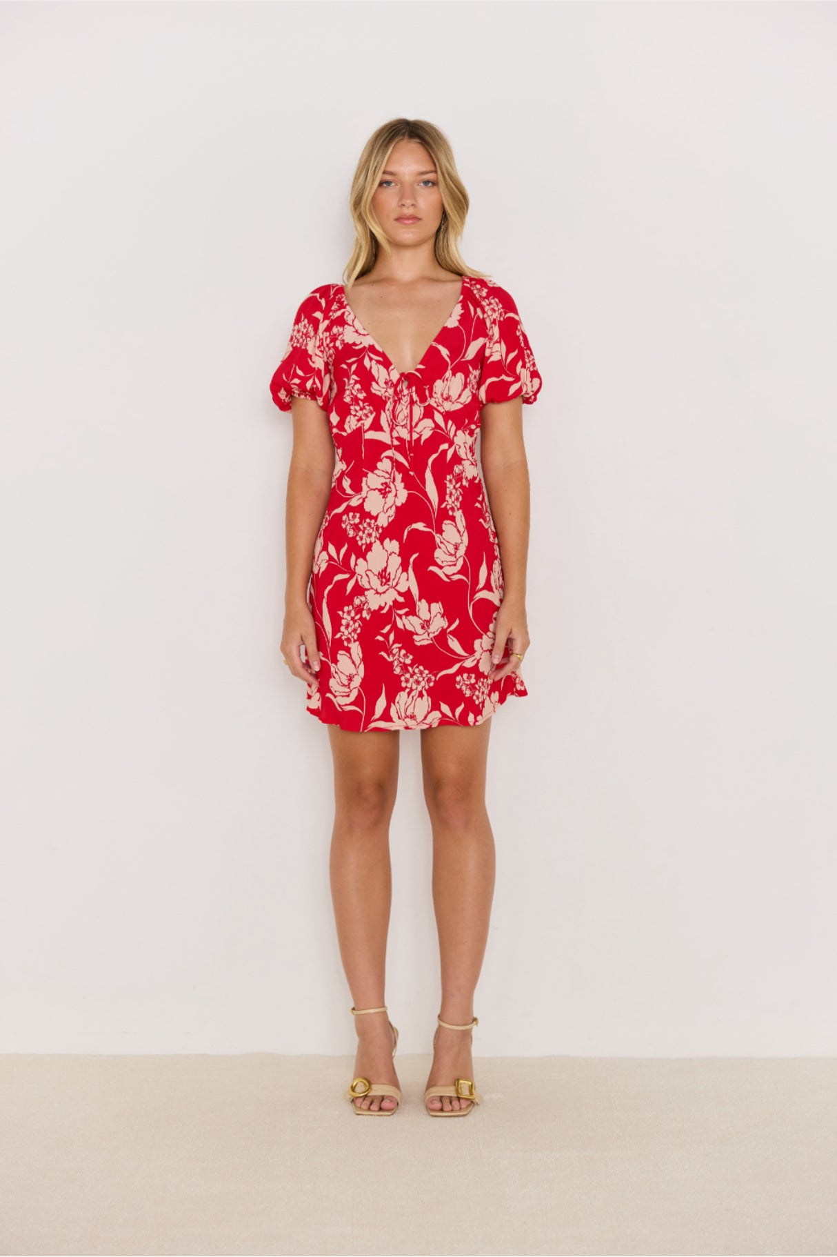 MINKPINK Poppy Mini Dress - Red Floral