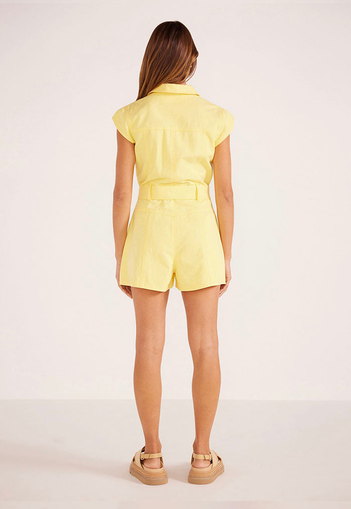 MINKPINK Ayla Scalloped Playsuit