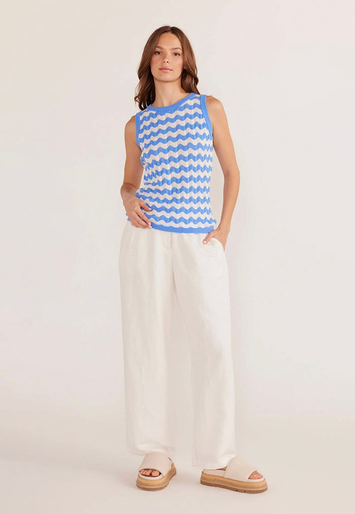 MINKPINK Dina Stripe Knit Tank Top