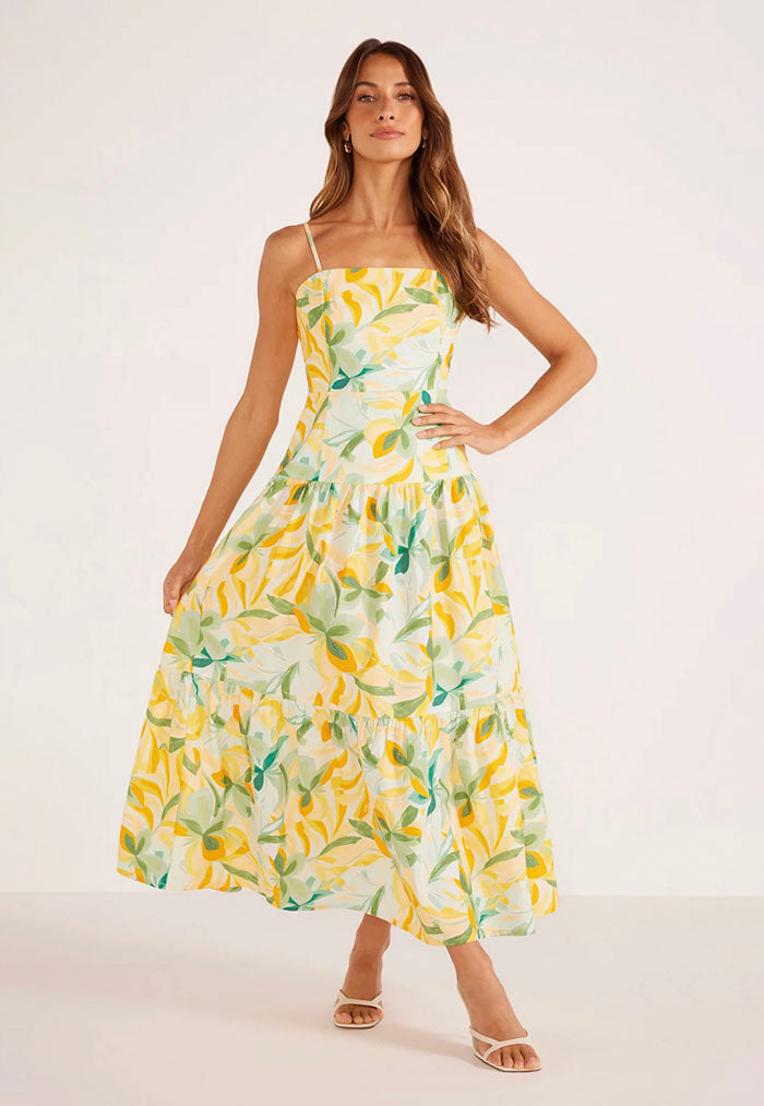 MINKPINK Solstice Tiered Midi Dress