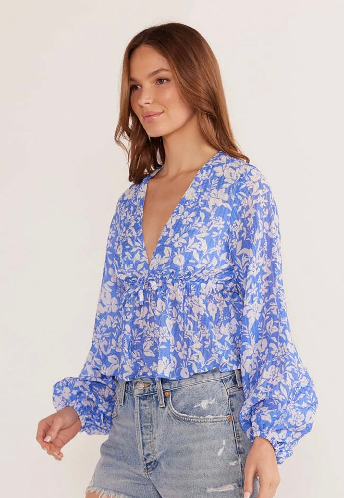 MINKPINK Waverly Drawstring Blouse