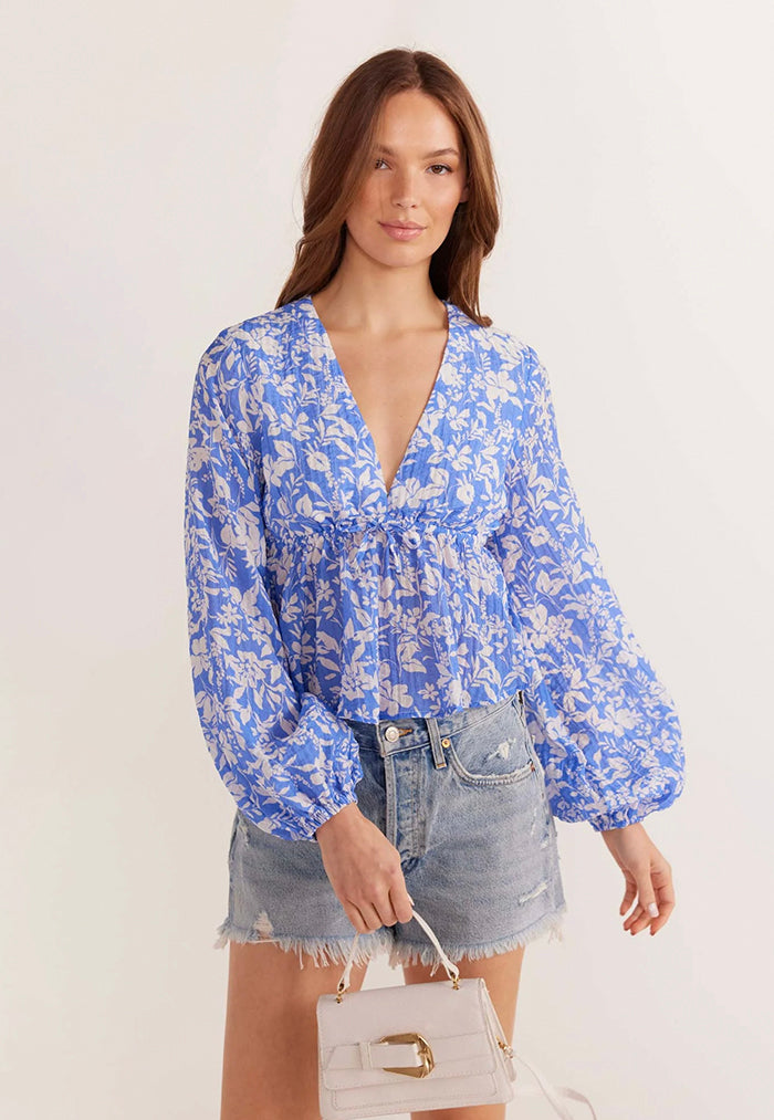 MINKPINK Waverly Drawstring Blouse