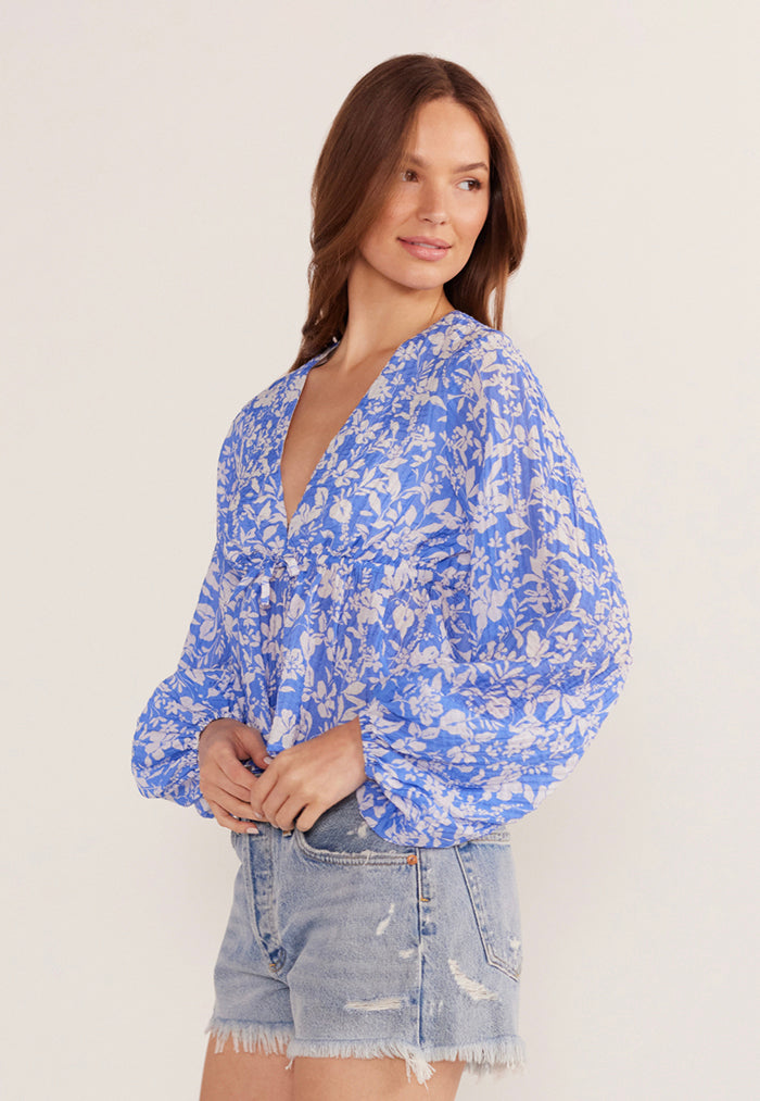 MINKPINK Waverly Drawstring Blouse