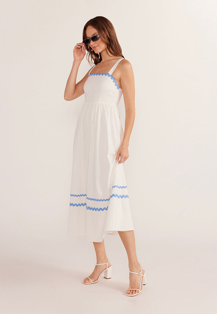 MINKPINK Yareli Rikrak Midi Dress