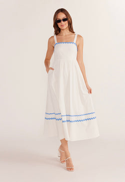 MINKPINK Yareli Rikrak Midi Dress