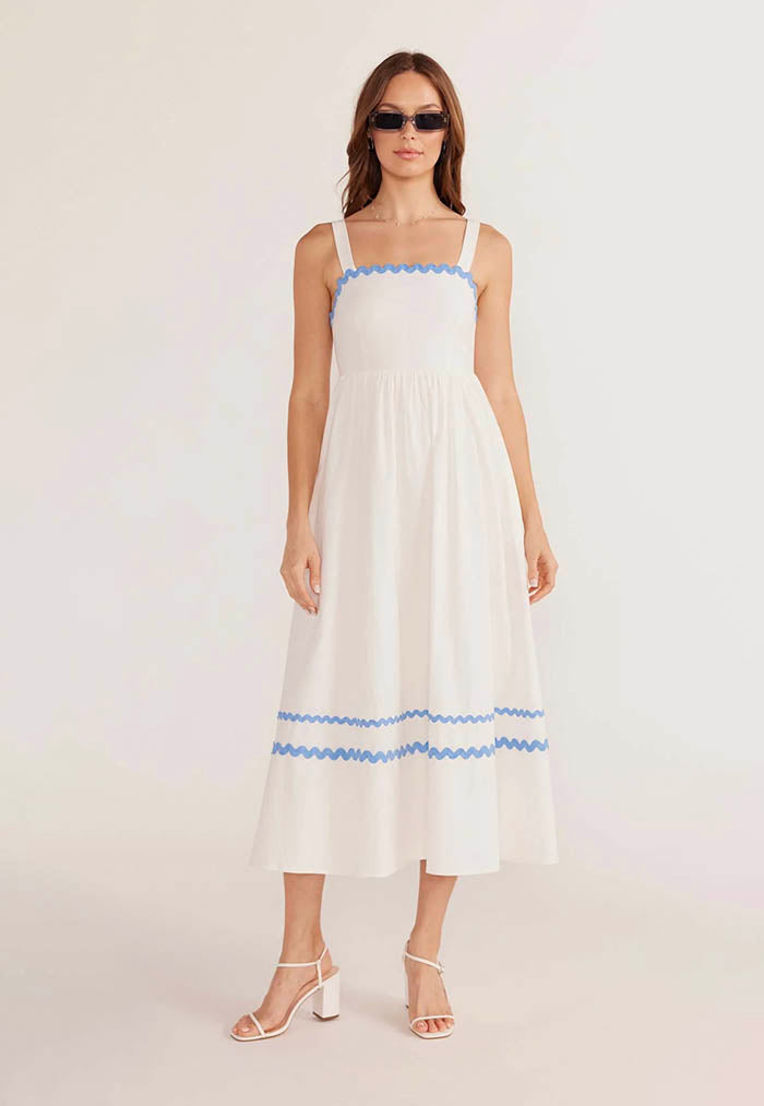 MINKPINK Yareli Rikrak Midi Dress