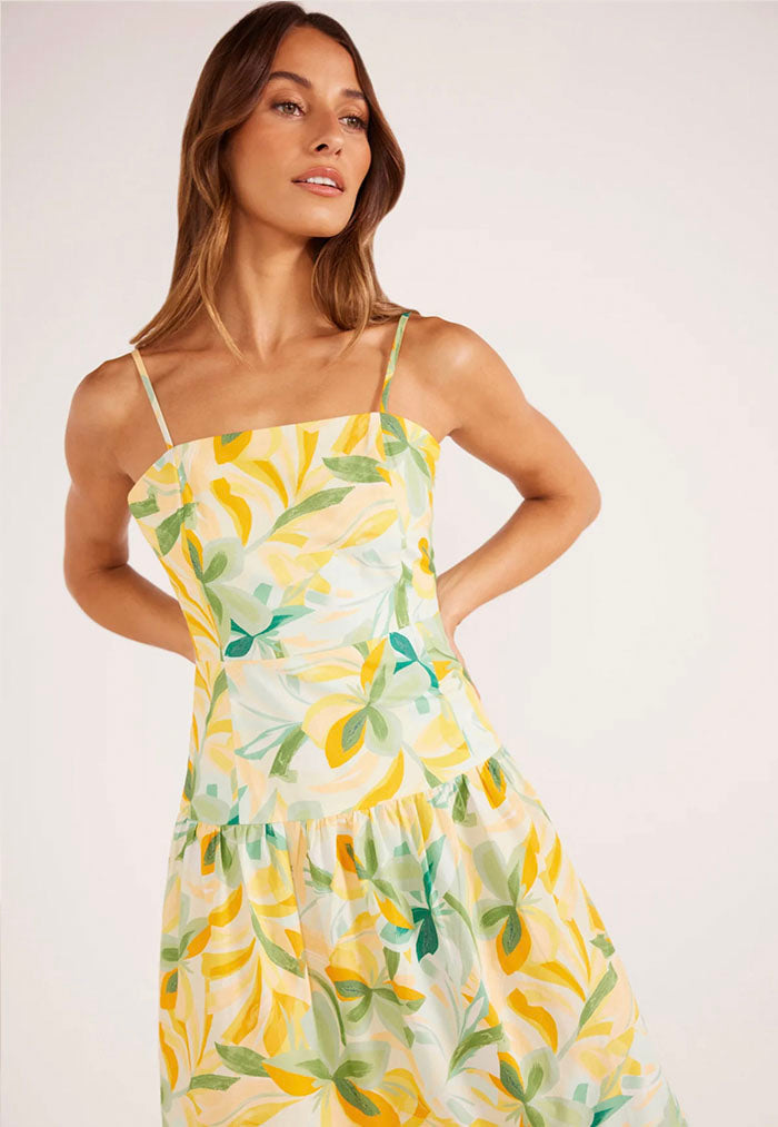 MINKPINK Solstice Tiered Midi Dress