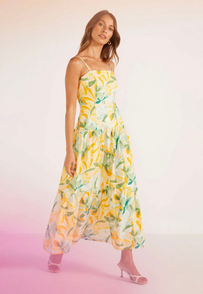 MINKPINK Solstice Tiered Midi Dress