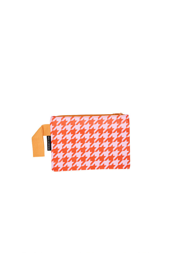 Project Ten Mini Zip Pouch - Houndstooth